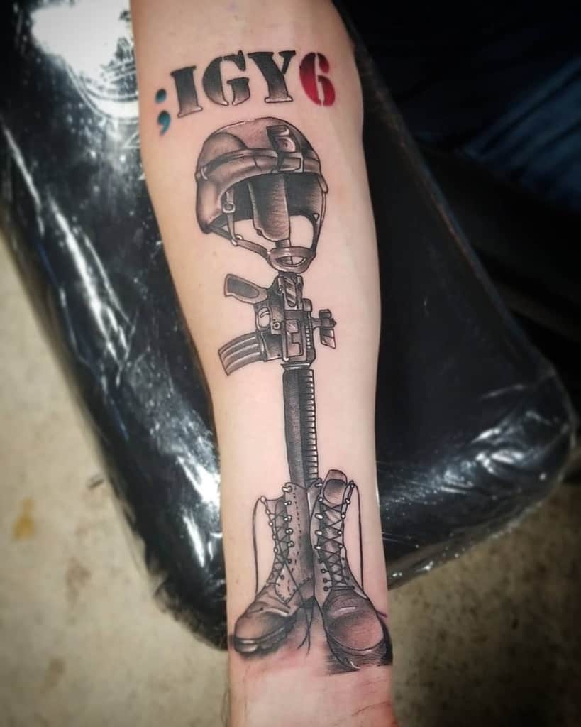Tattoo uploaded by Jared  My fifth tattoo it means I got your six its  a military tattoo for suicide prevention and ptsd awareness I got it for a  brother who took