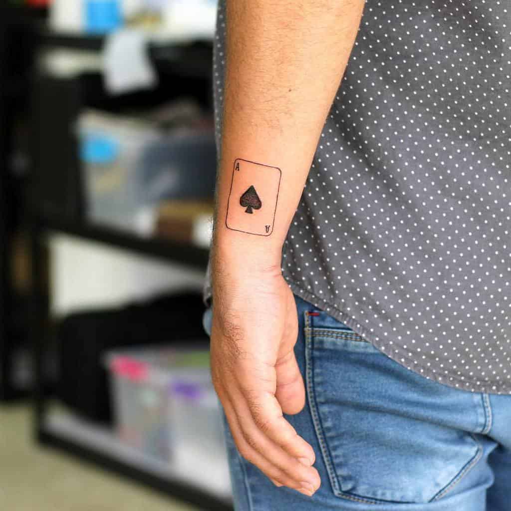 18 Of The Best Ace Tattoos For Men in 2023  FashionBeans