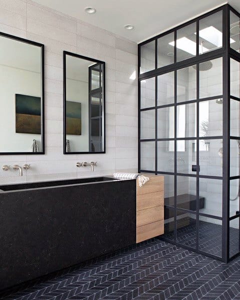 minimalist black and white bathroom ideas