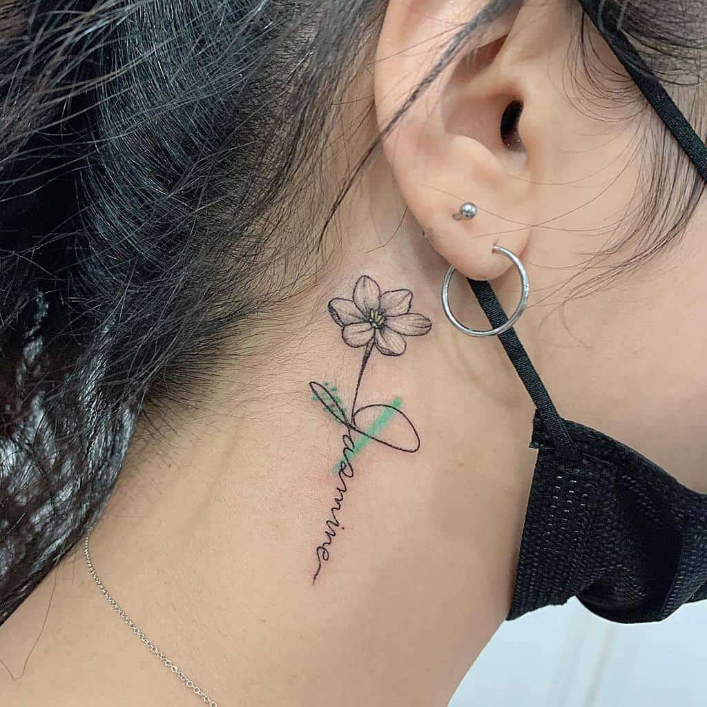 Minimalist Jasmine Flower Tattoos Tattooer Nana