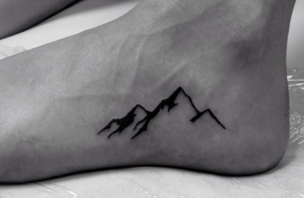 Minimalist Mountain Themed Tattoo Design Inspiration