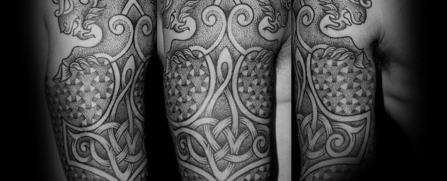 70 Mjolnir Tattoo Designs For Men – Hammer Of Thor Ideas