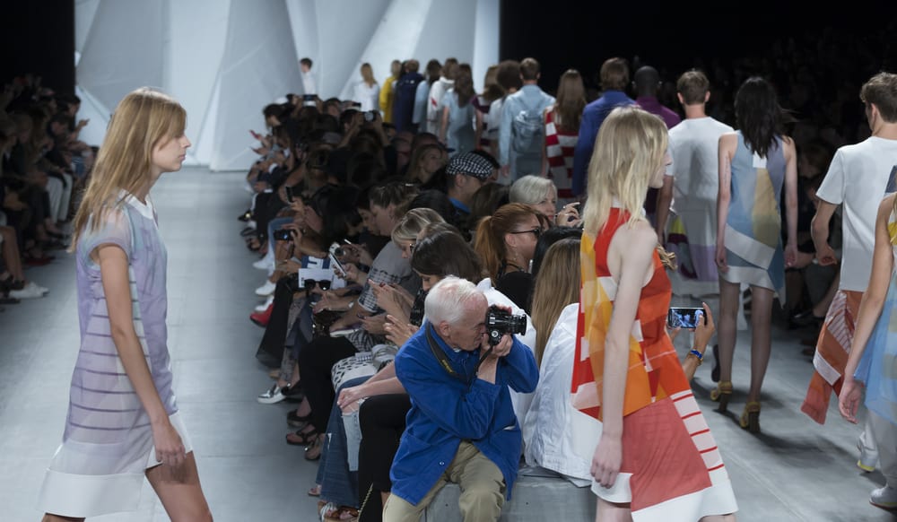 models walk runway for lacoste collection by felipe oliveira baptista