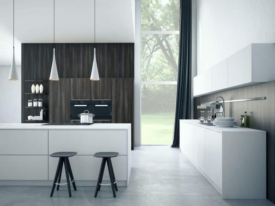 Modern Black And White Kitchen 10