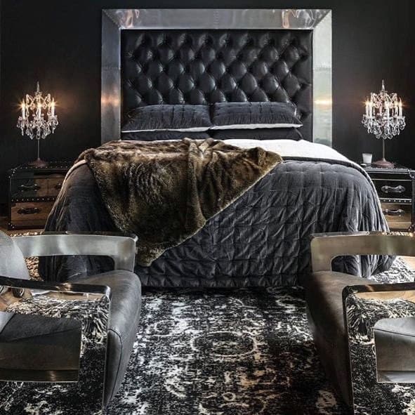 Modern Black Bedroom Luxury Design Ideas