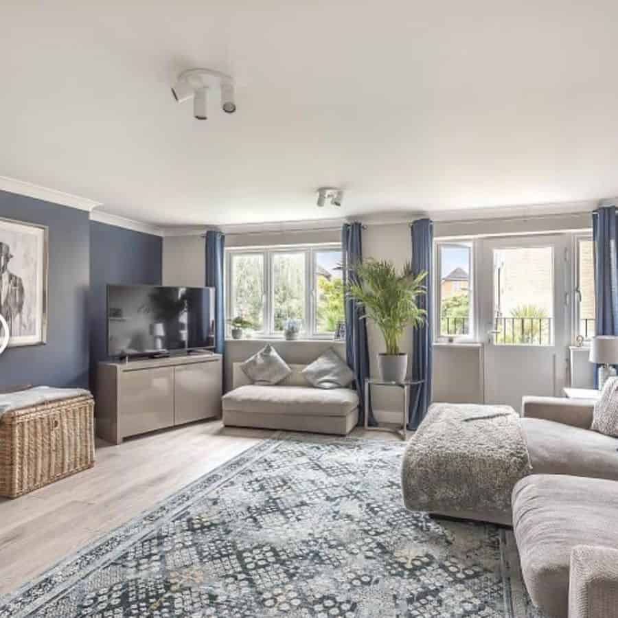 modern blue living room ideas oakendesignandstyle