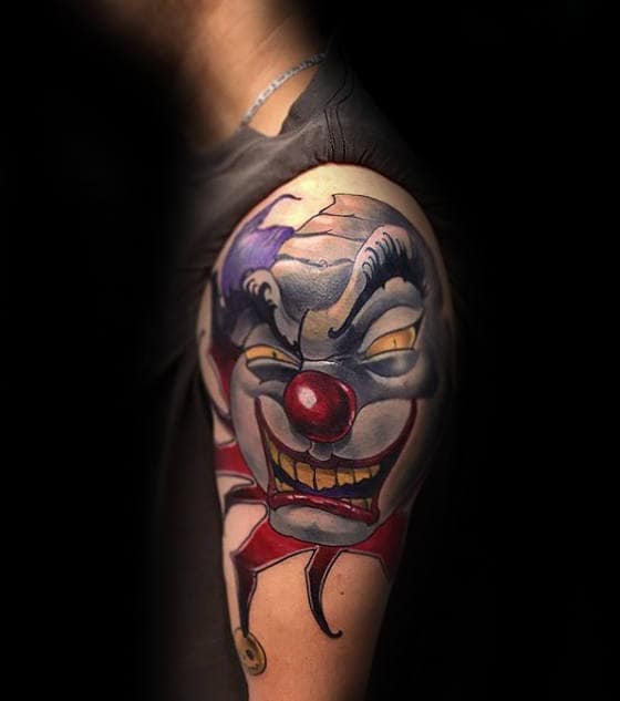 46 Evil Clown Tattoos and Their Mischievous and Dark Meanings  TattoosWin