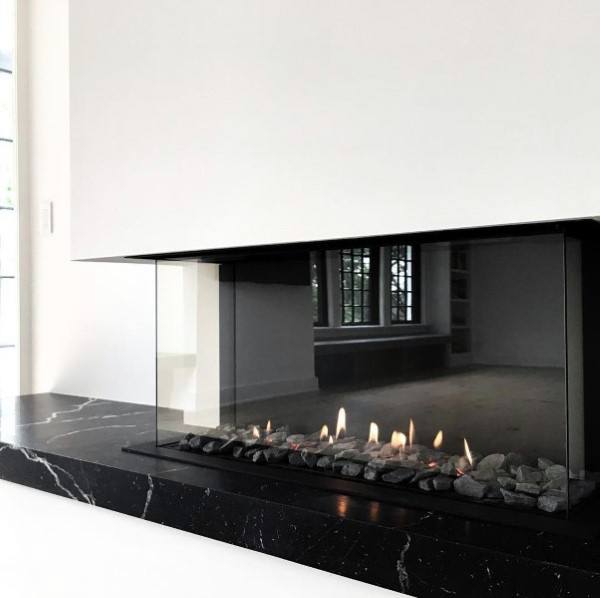 modern marble fireplace 