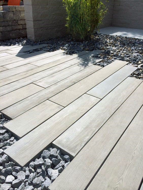 wooden pavers 
