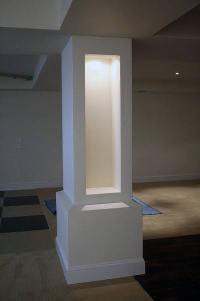 modern lighting basement pole cover