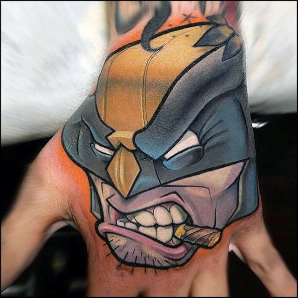 Modern Mens Wolverine Marvel Hand Tattoos