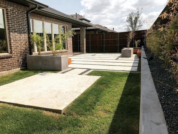 concrete paver patio