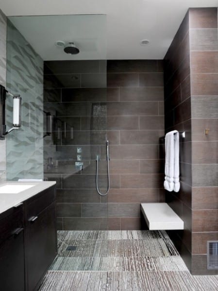 natural stone tile / slate tiles bathroom floor tile ideas