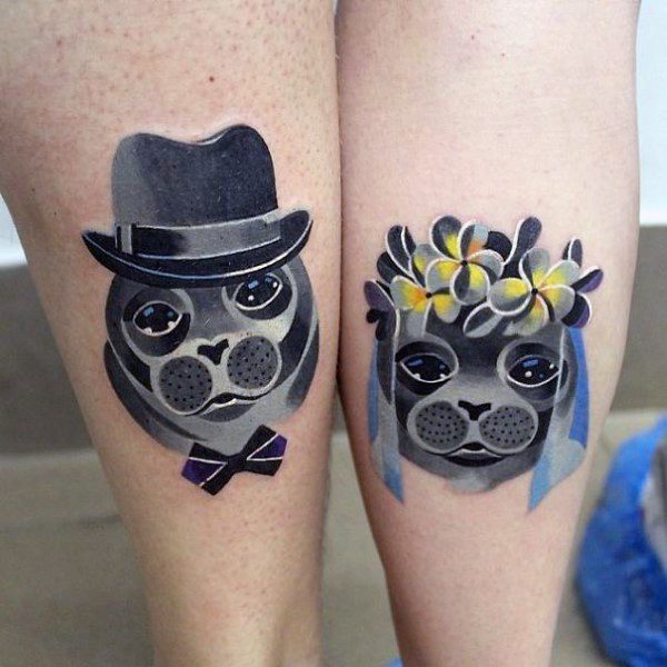 Modern Small Married Couples Tattoo Ideas