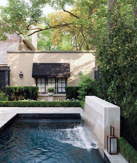 Modern Stone Wall Design Ideas Pool Waterfall