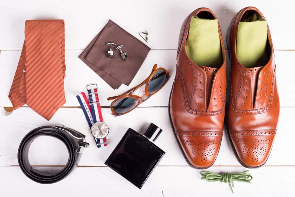 Man's style, urban shoes, socks and accessories