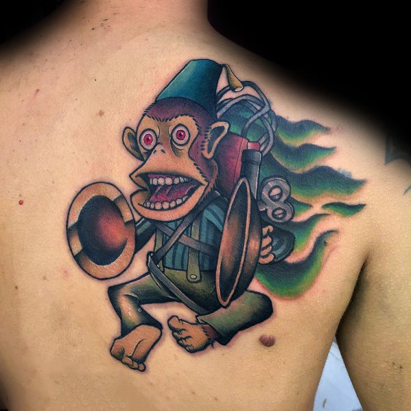 Monkey Bomb Back Impressive Male Call Of Duty Tattoo Designs