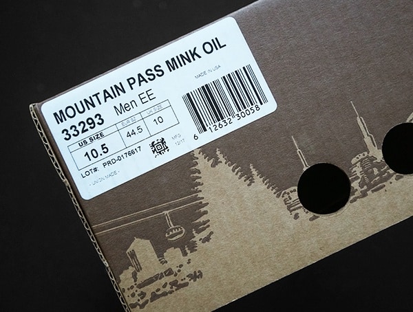 Mountain Pass Mink Oil Shoe Box