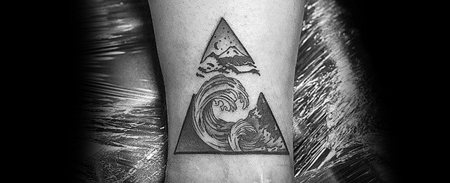 40 Mountain Wave Tattoo Ideas For Men – Nature Designs