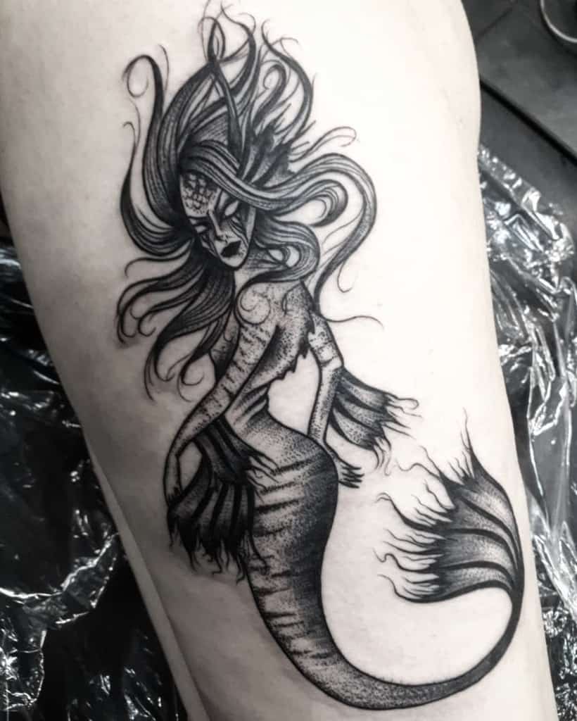 Badass mermaid tattoos