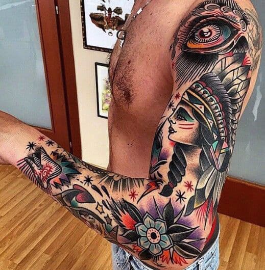 Traditional Tattoo Sleeve Ideas