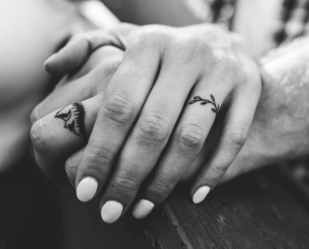 Top 59 Best Wedding Ring Tattoo Ideas [2021 Inspiration