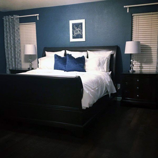 Top 50 Best Navy Blue Bedroom Design Ideas Calming Wall Colors