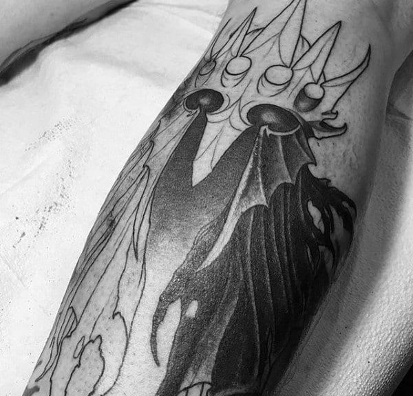 Nazgul Mens Lord Of The Rings Leg Tattoo Ideas
