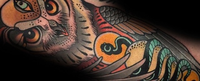 40 Neo-Traditional Owl Tattoo Ideas for Men