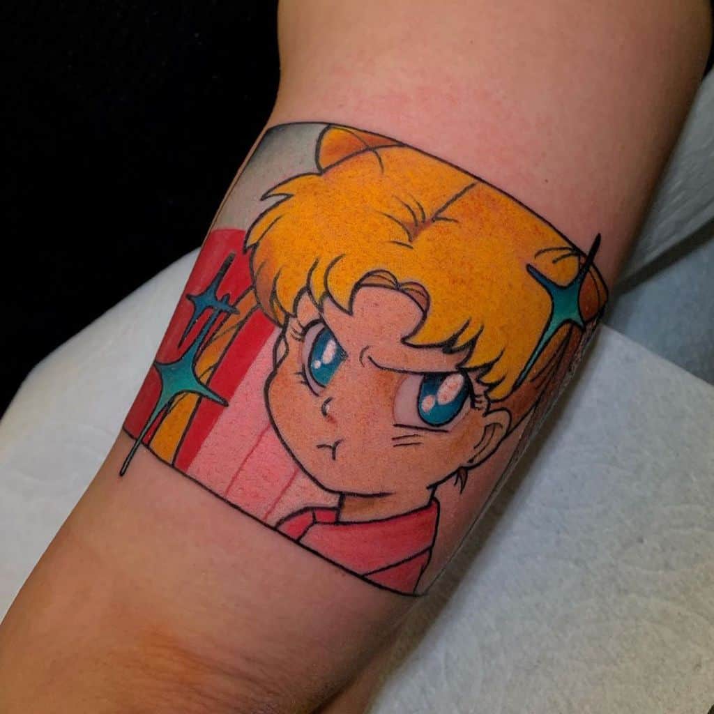 Tatouage néo traditionnel Sailor Moon