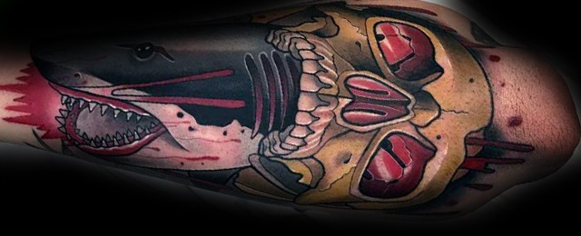 30 Neo Traditional Shark Tattoo Designs For Men – Cool Ink Ideas