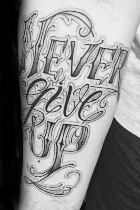 Aggregate more than 84 never give up tattoo forearm latest  thtantai2
