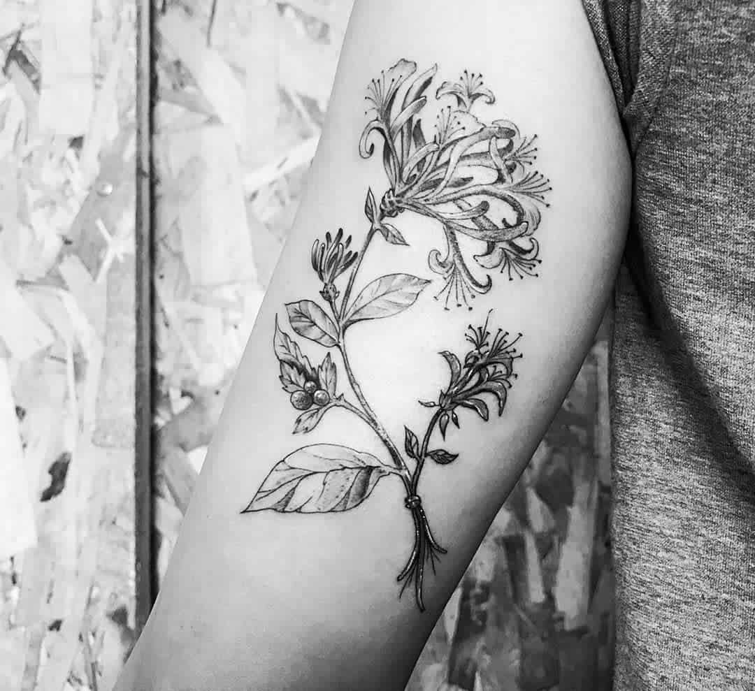Detailed Flower Tattoo