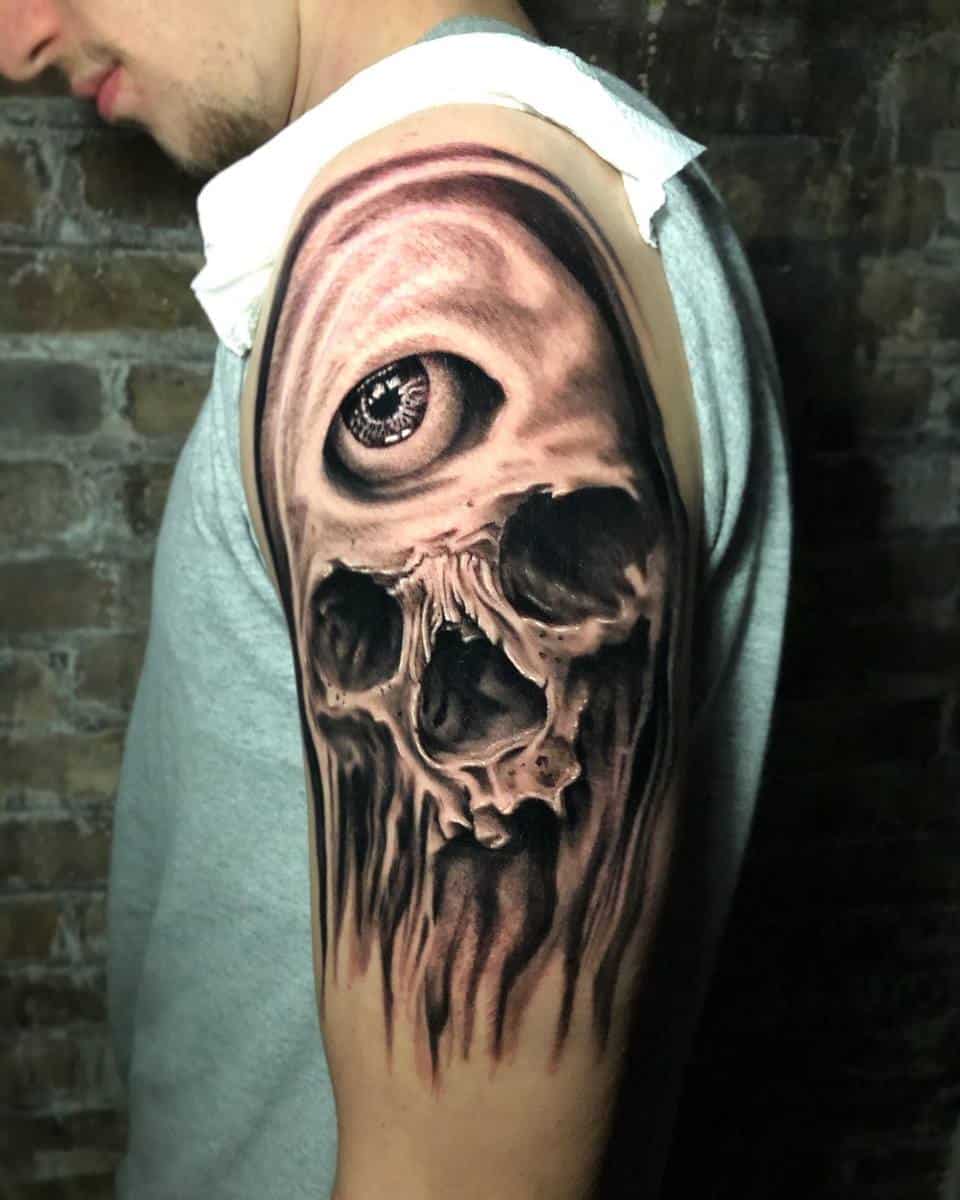 3rd Eye Skull Tattoo