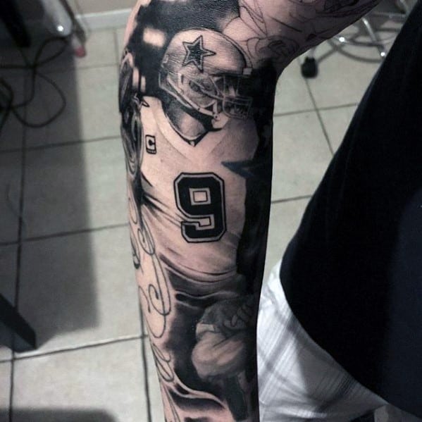 Nfl Football Player Mens Dallas Cowboys Full Sleeve Tattoo Designs