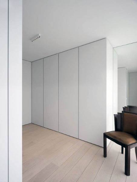 simple white closet doors