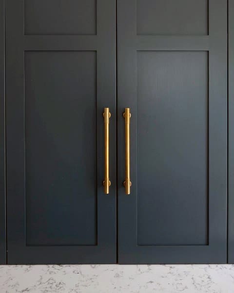 Large dark blue cut glass wardrobe & cupboard pulls knobs 