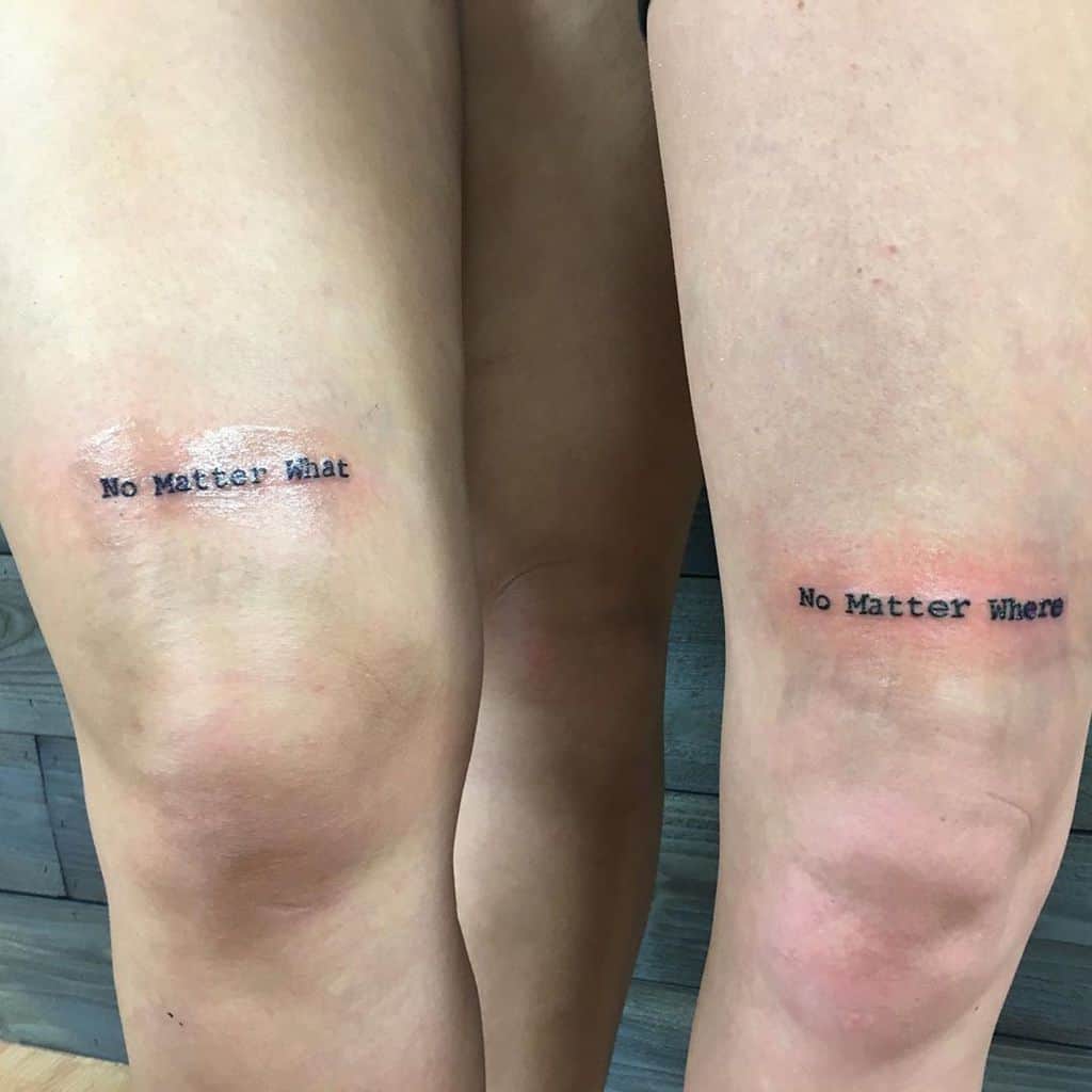 No Matter What Friendship Tattoo