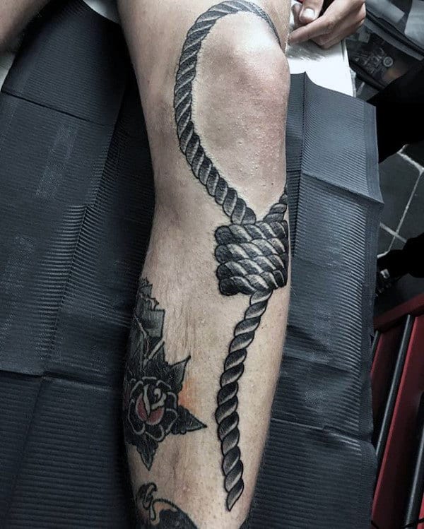 50 Noose Tattoo Designs For Men - Hangman's Knot Ink Ideas