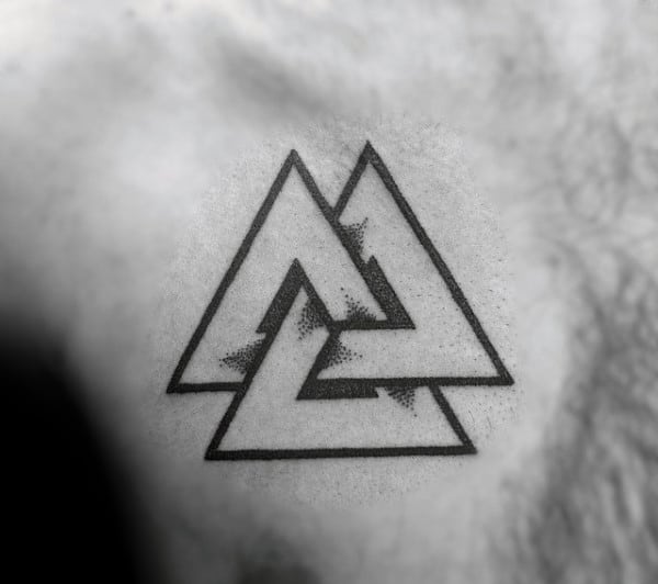 3 Triangles Art Print by Modern Home | Triangle tattoo design, Triangle  tattoos, Simple tattoos for guys