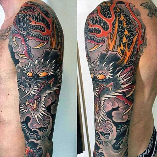 American traditional dragon tattoo  All Things Tattoo