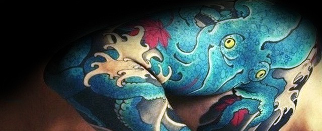 50 Octopus Sleeve Tattoo Designs For Men – Manly Ink Ideas