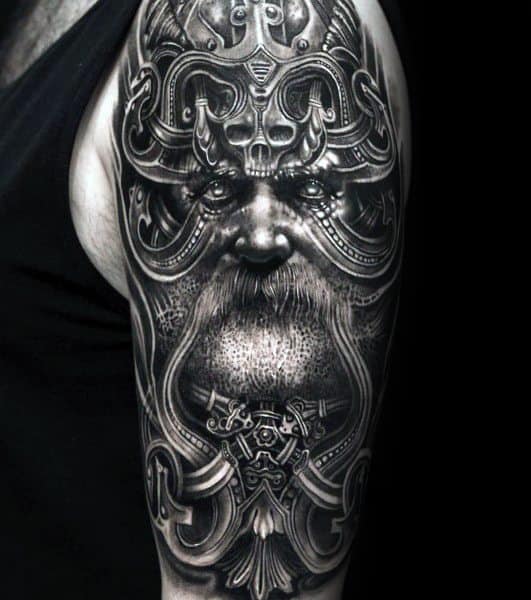 Octopus Viking Half Sleeve 3d Coolest Tattoos For Men