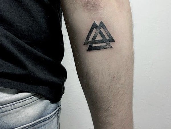 Old Norse Valknut Meaning Symbolic Tattoos For Men