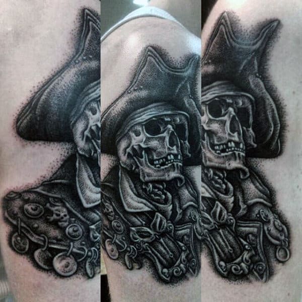 Old Pirate Tattoos Men