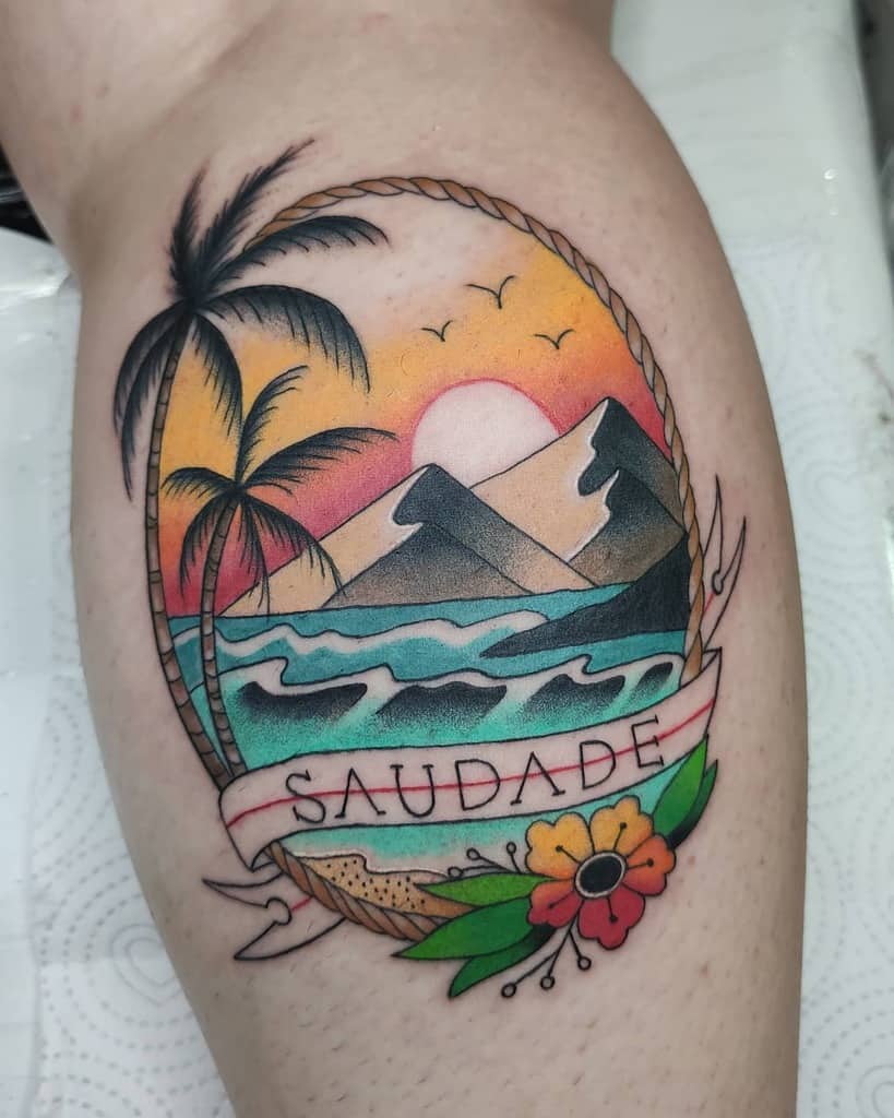 Mountain and Beach Designs for 2024 - TattoosWizard