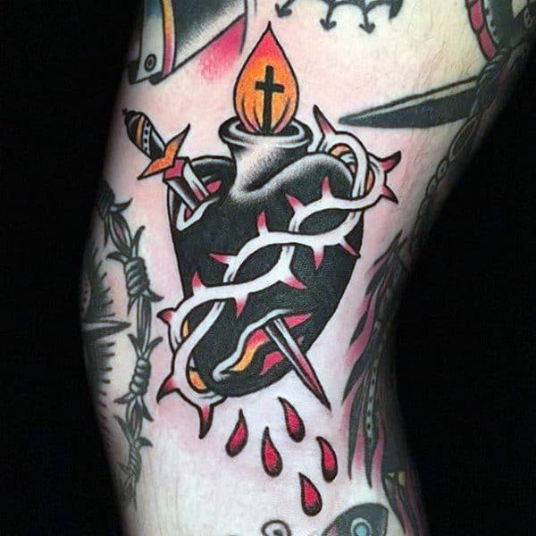 The Passion of Christ and Traditional Tattoos of Sacred Hearts  Tattoodo