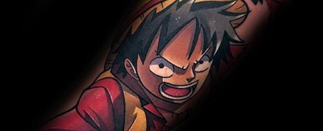 Anime Gear 5 Luffy Tattoo Idea - BlackInk AI
