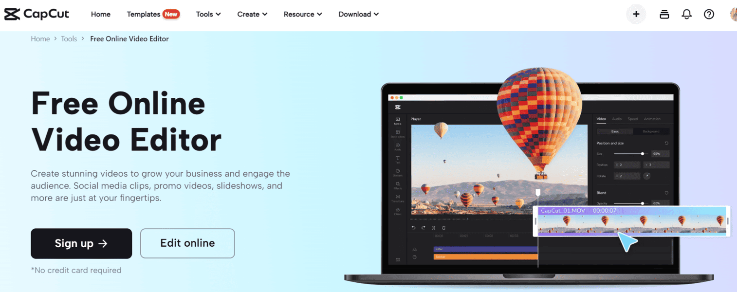 Capcut - free online video editor