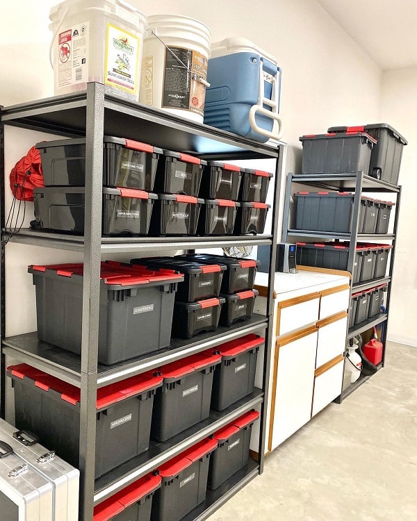 Organized Garage Storage Rack Morethanneat